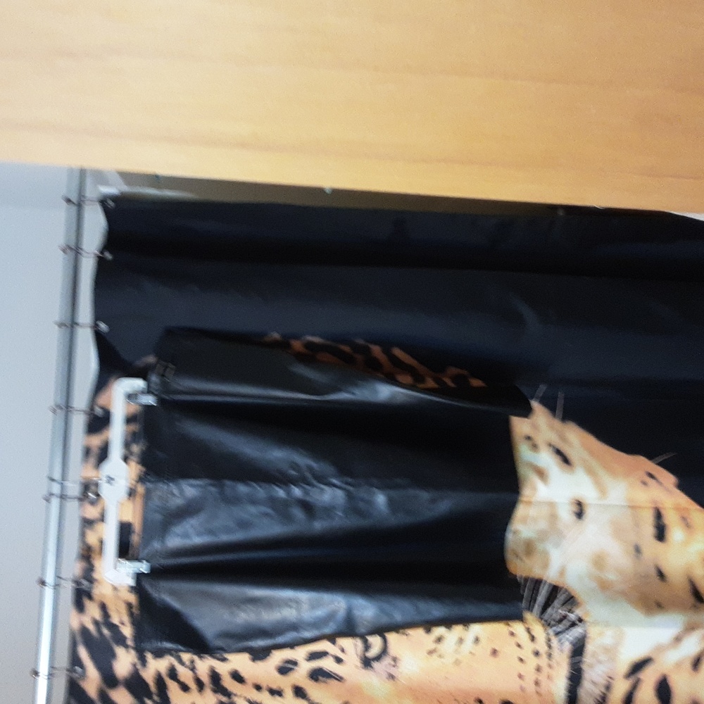 Highway plus size faux leather black skirt